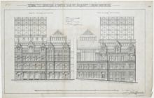 Telefonstationen vid Brunkeberg ska byggas ut – bygglovsritning från 1898