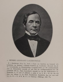 Henrik Gerhard Lagerstråle. Ledamot av stadsfullmäktige 1869-1875