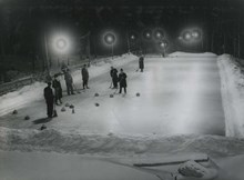 Stora Mossens idrottsplats: Curlingbanan vintern 1937