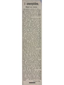 ”I svamptiden” – insändare 1910