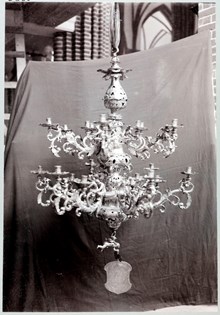 Ljuskrona av silver i Storkyrkan