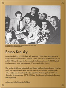 Bruno Kreisky, Blekingegatan 57 – minnesmärke