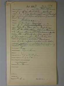 Polisrapporter angående Gustav Adolfs Torg den 5 juni 1917