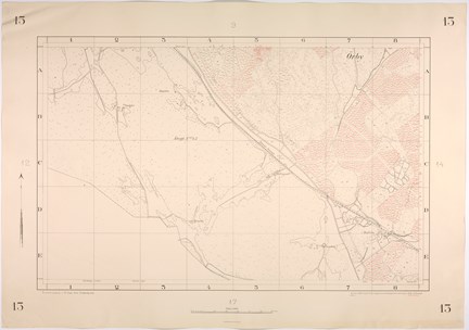 1912 års karta över Brännkyrka del 13 (Rågsved, Högdalen, Örby och Hagsätra)