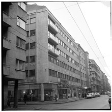 Hörnet Majorsgatan t.v. och Linnégatan