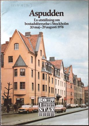 Tryckt folder om upprustning och utställning om Aspudden