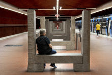 Skarpnäck tunnelbanestation år 2014