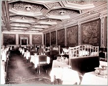 Interiör av Hotel Rydbergs matsal, Gustaf Adolfs Torg 24