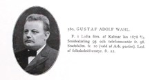 Gustaf Adolf Wahl, ledamot av Stadsfullmäktige