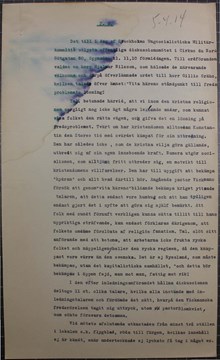 Opinionsmöte mot den Vita hären 1914 - polisrapport