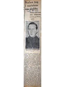 ”Kulan tog i nazistens ena skuldra” - artikel Social-Demokraten 1934