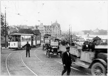 Slussen mot Skeppsbron 1925