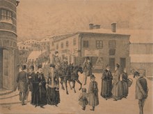 Västra Slussgatan 1886