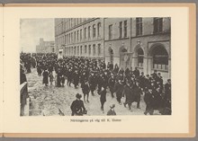 Bondetåget 1914. Närkingarna på väg till K. Slottet.