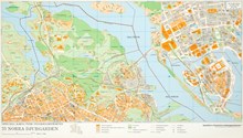 Karta "Norra Djurgården" år 1996