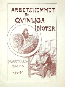 Thorborg Rappe - "Arbetshemmet för Qvinliga idioter" 1892 