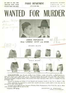 Wanted for murder. James Papcaccio