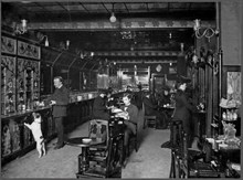Automatrestaurang omkr år 1905, interiör