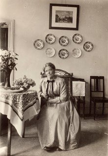 Olga Svensson, lärarinna vid Frimurarbarnhuset i Kristineberg.