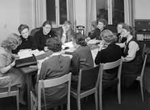 Kursverksamhet vid Stockholms Högskola 1951. Lyrikgrupp