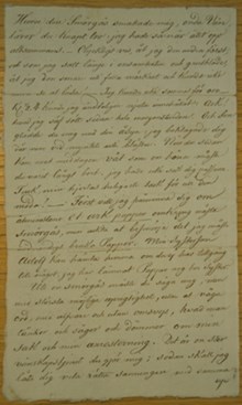 Hur man smusslar brev ur fängelset - brev från fängslade Löfqvist till Johanna Segerström 1820