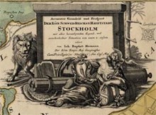 1724 års karta över Stockholm