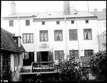 Petterssons Bageri.Högbergsgatan 51 från huset mittemot