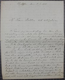 Carl Wallenström, 18, berättar om det besvärliga kyparyrket - brev till Dr Nyström 1884