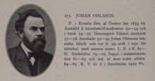 Johan Ohlsson. Ledamot av stadsfullmäktige 1879-1905 