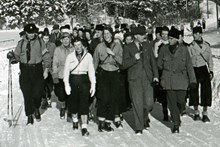 Flaten; En vandrargrupp med major Ronge 4 februari 1940