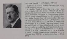 Josef Norén. Ledamot av stadsfullmäktige 1912-1920