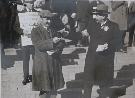Foto på valarbetare 1924