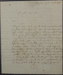 Sophie Myhrman om brevskrivarkonsten och det senaste på Rosenvik - brev 25 augusti 1826