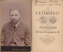 Fotografi på en sjöman utan identitet 1890