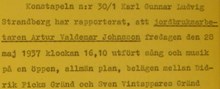 Gatumusiker ertappad i Gamla stan - Polisrapport 1937