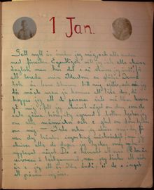 Maja Berghs dagbok - Maja reflekterar kring sitt dagboksskrivande 1918