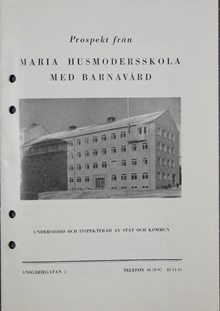 Maria husmodersskola – prospekt 1947