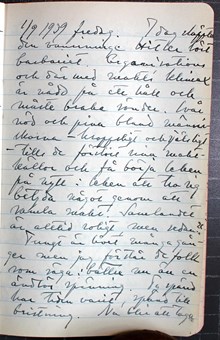Andra världskrigets början i Ivan Syks dagbok
