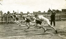 Final för 100-meterslöparna i Norrköping