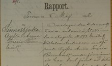 Anna Teresia Rönnbäck omhändertas vid Slussbron – polisrapport inlämnad till dårdiariet 5 maj 1892