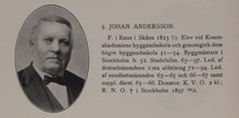 Johan Andersson. Ledamot av stadsfullmäktige 1863-1897 