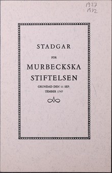 Murbeckska stiftelsen - hem för fattiga flickor