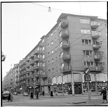 Linnégatan västerut vid Nybrogatan