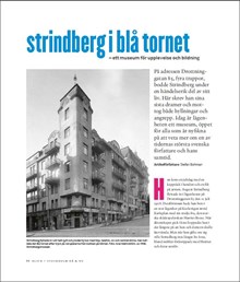 Strindberg i Blå tornet - ett museum för upplevelse och bildning / artikelförfattare: Stefan Bohman