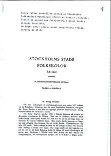 Folkskolekurs i huslig ekonomi, 1910