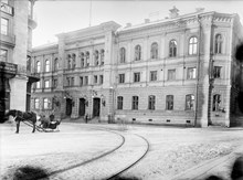 Postkontoret vid Rödbodtorget, exteriör av byggnaden