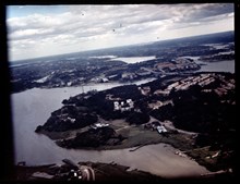 Flygbild över Traneberg och Ulvsunda 1936