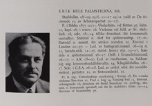 Erik Kule Palmstierna. Ledamot av stadsfullmäktige 1908-1909 och 1911-1917