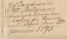 Carl Michael Bellmans konkursakt från åren 1795-96