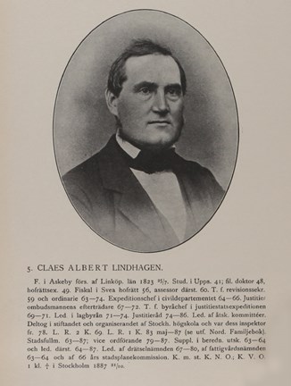 Porträtt av Albert Lindhagen
